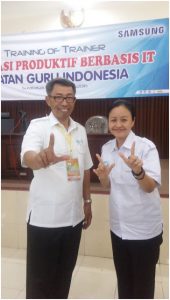 Bersama master menulis buku Bapak Slamet Riyanto dari Kab Gunung Kidul DIY