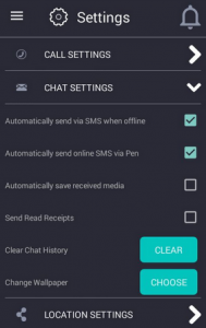 Chat Settings