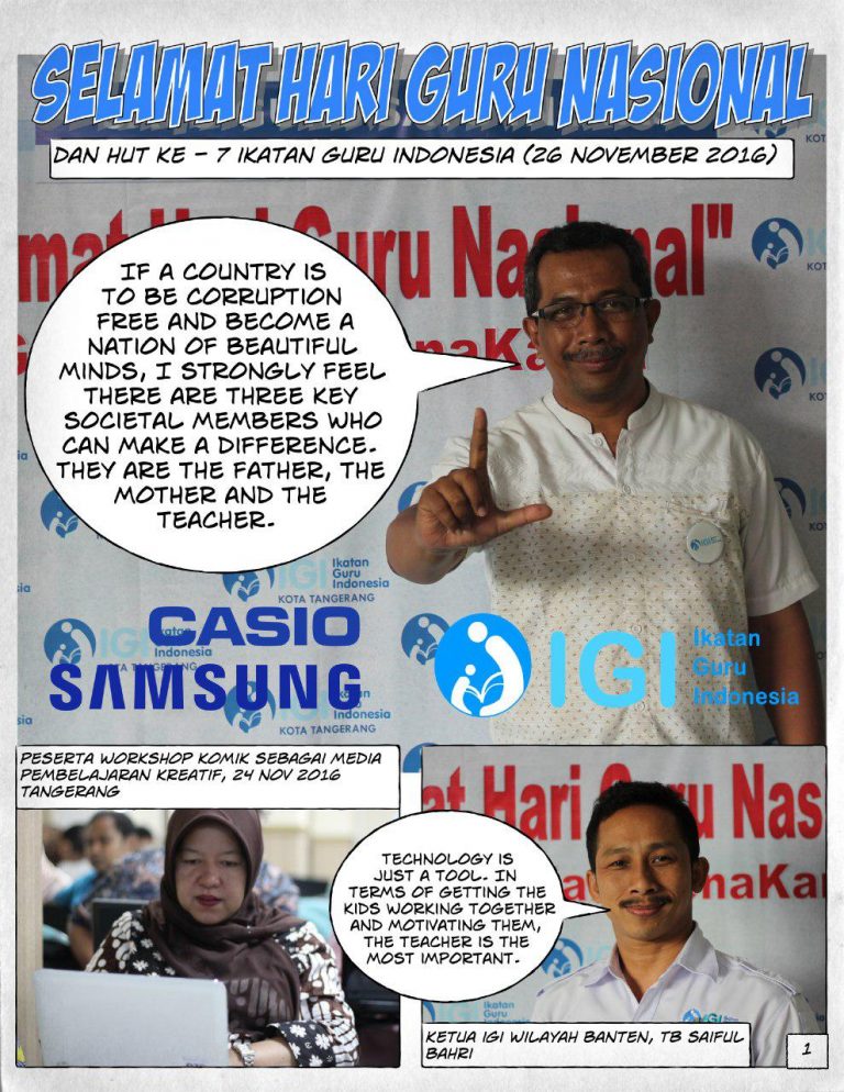Komik: SELAMAT HARI GURU NASIONAL “Guru Mulia Karena Karya”