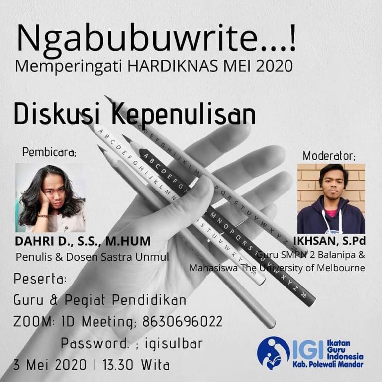 Ngabubuwrite Bersama IGI Poliwali Mandar; Diskusi Kepenulisan
