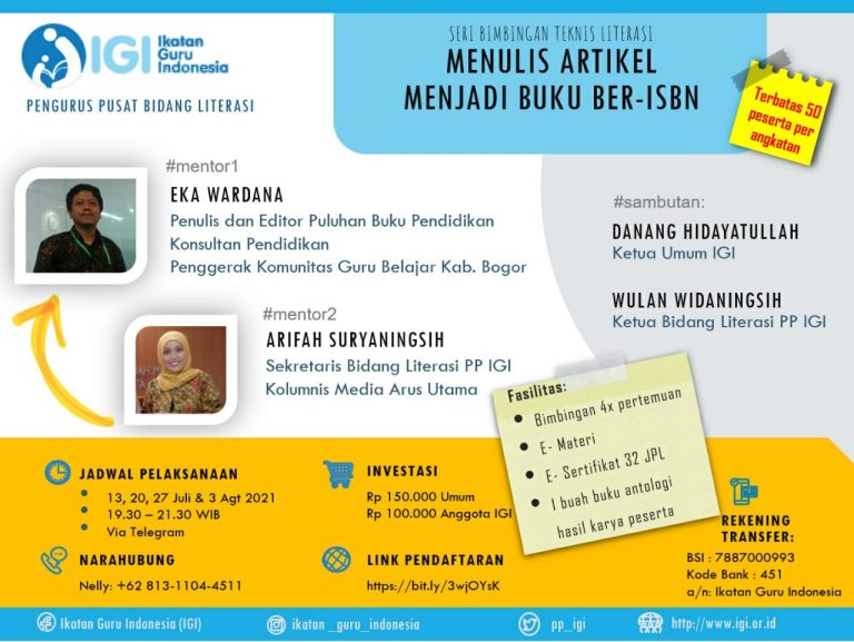 SERI BIMTEK LITERASI PP IGI
